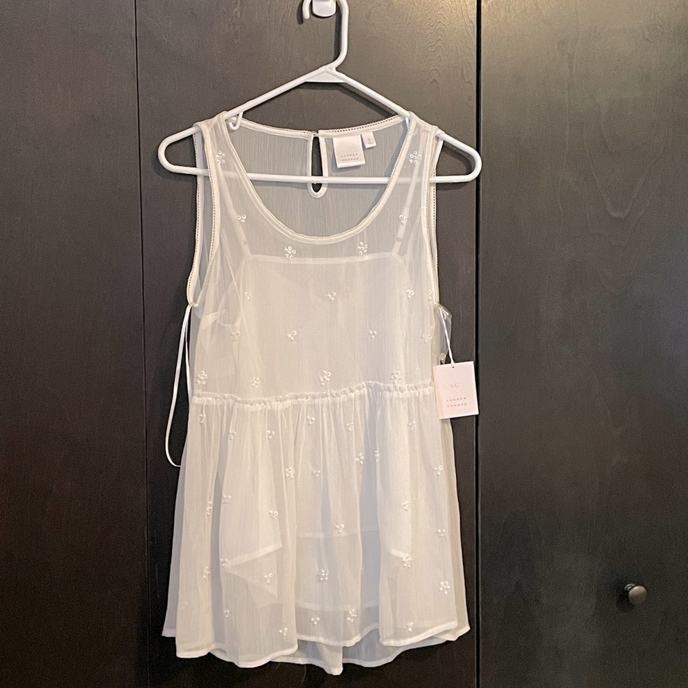 Lauren Conrad Tank Blouse, NWT, Size Small